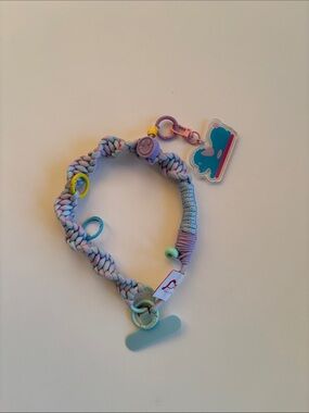 Hand Braided Pastel Lanyard with Original Design Charm